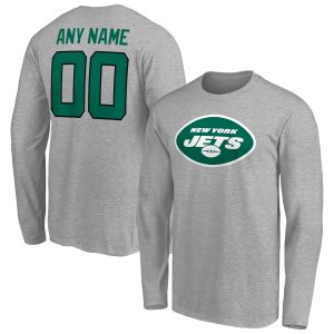 New York Jets Custom Team Authentic Long Sleeve T Shirt